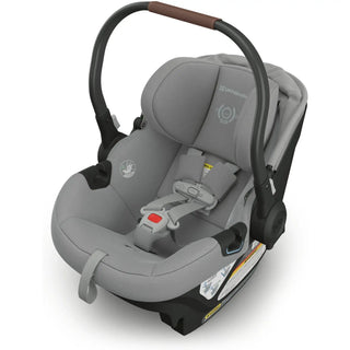 UPPAbaby Aria Lightweight Infant Car Seat + Base Anthony (Grey | Chestnut Leather) - Open Box - 6