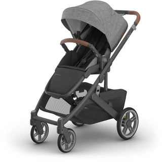 UPPAbaby Cruz V3 Stroller Greyson (Charcoal Mélange | Carbon Frame | Saddle Leather - 18