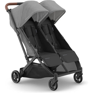UPPAbaby Minu Duo Stroller Greyson (Charcoal Mélange | Carbon Frame | Saddle Leather) - 1
