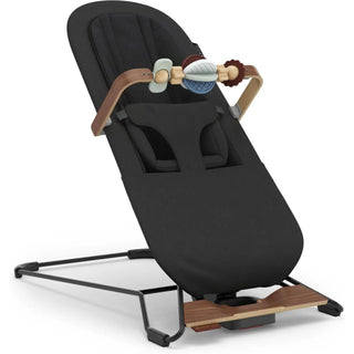 UPPAbaby Mira 3-in-1 Bouncer Mason (Black Soft Knit | Black Matte | Walnut Wood) - 1