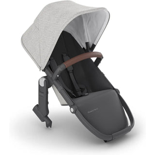 UPPAbaby Vista V2+ RumbleSeat Anthony (White & Grey Chenille | Carbon Frame | Chestnut Leather) - 18
