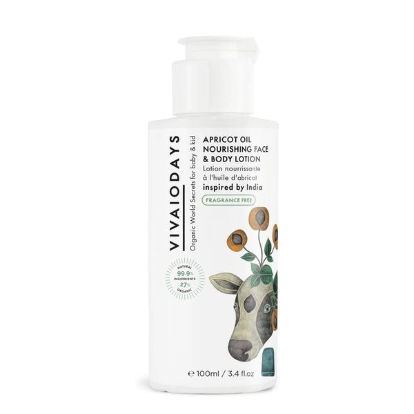 VIVAIODAYS Fragrance Free Apricot Oil Face & Body Lotion - Just $13.95! Shop now at The Pump Station & Nurtury