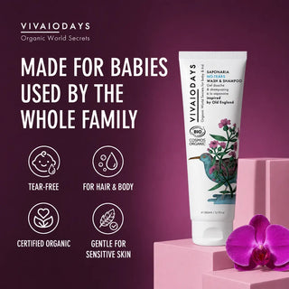 VIVAIODAYS Saponaria 2-in-1 No-Tears Wash & Shampoo - 150ml - 4