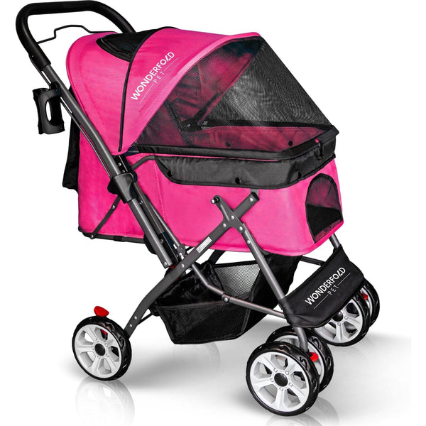 Wonderfold Folding Pet Stroller with Zipperless Entry & Reversible Handle Bar - Just $179! Shop now at The Pump Station & Nurtury