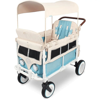 Wonderfold Special Edition Volkswagen Quad Stroller Wagon - Floor Model Bondi Blue - 1